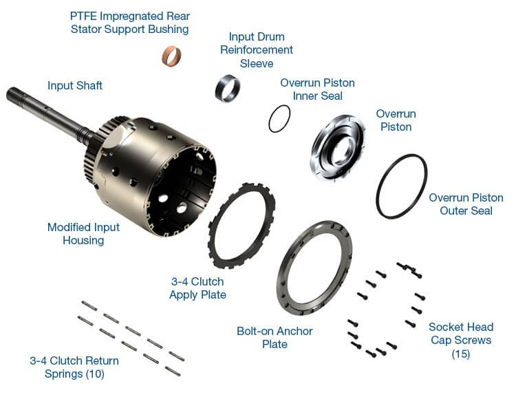 4L60E Smart Tech Input Housing and 300mm Non Reluctor Input Shaf